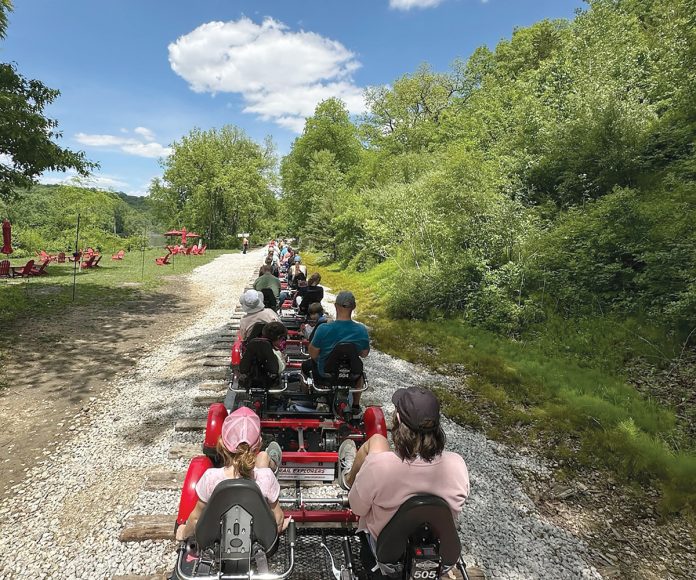RAILWAY: The Greater Newport Chamber of Commerce will hold its Summer After Hours event at Rail Explorers in Portsmouth on July 16.  COURTESY RAIL EXPLORERS