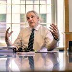 HEALTH KICK: Attorney General Peter F. Neronha has focused much of his attention during his tenure in office on the state’s health care system. He says it remains a top priority for the final 18 months of his term.  PBN PHOTO/MICHAEL SALERNO