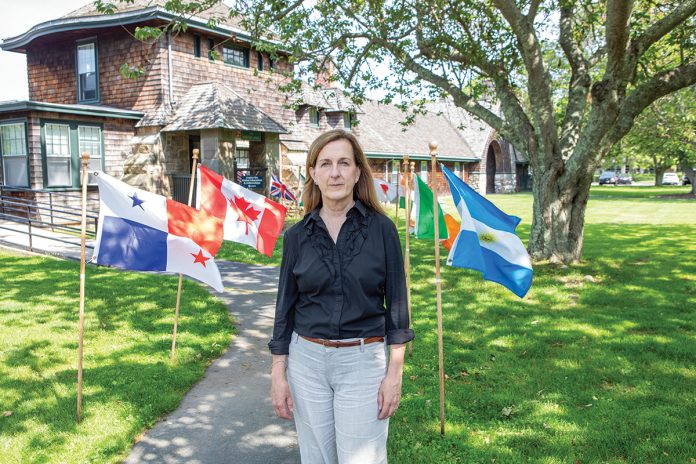 OTHER PLANS? Erin Fitzgerald, director of the Center for Global Education and Fellowships at Salve Regina University in Newport, says she has many international students and researchers considering their options outside the U.S.  PBN PHOTO/KATE WHITNEY LUCEY