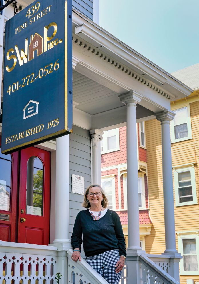 Carla DeStefano has been executive director of Providence-based community development nonprofit SWAP Inc. for 32 years. SWAP, which stands for Stop Wasting Abandoned Property, is celebrating its 50th anniversary this year. / PBN PHOTO/MICHAEL SALERNO