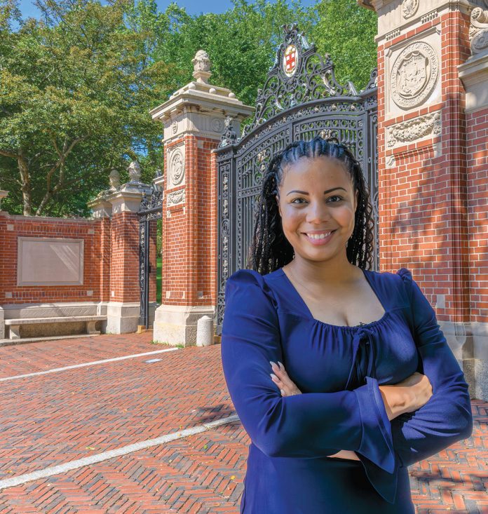 Wendy Wallace was hired as Brown University’s director of civic engagement in May 2023. She previously served as director of engagement and development at the university’s Annenberg Institute’s National Student Support Accelerator. / PBN PHOTO/MICHAEL SALERNO