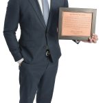 the prop Andrew Rebello holds a plaque engraved with Theodore Roosevelt’s “Man in the Arena” quote. “It’s a reminder that actual impact comes not from watching safely from the sidelines but from stepping into the arena, facing challenges, taking risks and daring greatly with heart and conviction,” Rebello said.
