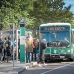 Be heard on bus funding before it’s too late LINING UP: Business leaders are being urged to weigh in on potential R.I. Public Transit Authority service cuts. Above, the busy Charlesgate stop on North Main Street in Providence.
PBN FILE PHOTO/ MICHAEL SALERNO