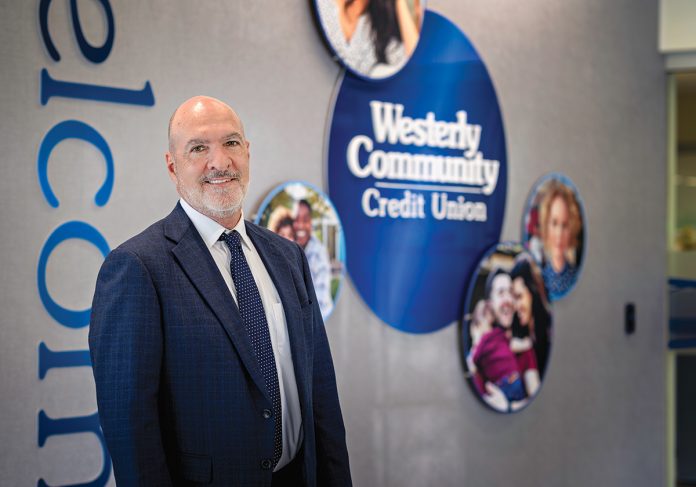 NUMBERS GAME: In the 25 years Stephen J. White has led Westerly Community Credit Union, the institution has grown into the fifth-largest credit union in Rhode Island, with $502 million in assets, $24 million in annual revenue, five branches and more than 22,000 members.  PBN PHOTO/MICHAEL SALERNO