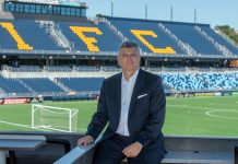 David Peart ACHIEVING GOALS: Rhode Island FC President David Peart has made some impactful changes since taking the leadership role in 2024, such as ensuring that Centreville Bank Stadium is open year-round to generate revenue from concerts and other events.
PBN PHOTO/JOSH EDENBAUM