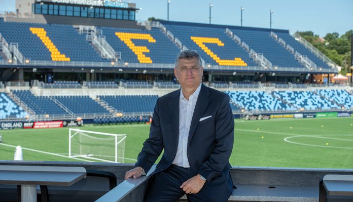 ACHIEVING GOALS: Rhode Island FC President David Peart has made some impactful changes since taking the leadership role in 2024, such as ensuring that Centreville Bank Stadium is open year-round to generate revenue from concerts and other events.  PBN PHOTO/JOSH EDENBAUM