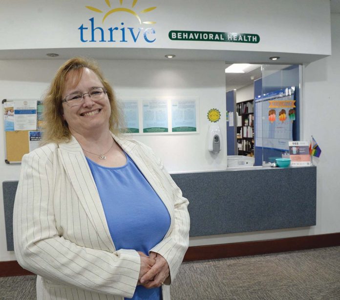 PEOPLE PERSON: Thrive Behavioral Health Chief Operating Officer and interim President Tamra Ringeling says connecting with employees has been critical to her daily work at the organization.  PBN PHOTO/ELIZABETH GRAHAM