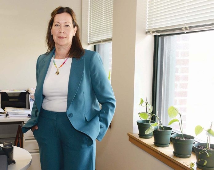 HOME SWEET HOME: Among the projects Crossroads Rhode Island Chief Operating Officer Jennifer Schanck-Bolwell led are changing a former church into the Mike Terry apartments in Providence.  PBN PHOTO/ELIZABETH GRAHAM