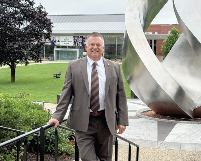 TECH-SAVVY: Providence College Senior Associate Vice President and Chief Information Officer Paul V. Fontaine’s work as an educator is multifaceted, involving more than teaching courses on cybersecurity and technology.
PBN PHOTO/JOSH EDENBAUM TECH-SAVVY: Providence College Senior Associate Vice President and Chief Information Officer Paul V. Fontaine’s work as an educator is multifaceted, involving more than teaching courses on cybersecurity and technology.
PBN PHOTO/JOSH EDENBAUM
