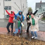A ‘Neighborhood’ that is welcoming TREE’S COMPANY: Neighborhood Health Plan of Rhode Island employees plant a tree during a community initiative at Elmwood Nursing & Rehabilitation Center in Providence.
COURTESY NEIGHBORHOOD
HEALTH PLAN OF RHODE ISLAND