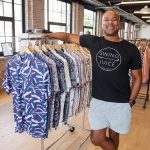 Pawtucket entrepreneur discovers his niche in golf apparel TEEING IT UP: Jon Mason, founder and owner of Swing Juice LLC in Pawtucket, says the golfing apparel company has hit its stride. It helps, he says, that the game has grown more diverse in recent years and continues to do so.
PBN PHOTO/TRACY JENKINS