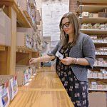 Fabric of her company crafted from a hobby A GOOD YARN TO TELL: Katy Westcott started her company on a shoestring in 2012, and now Katrinkles Inc., a maker of tools and other items for crafters, is a substantial manufacturing business in Providence.
PBN PHOTO/MICHAEL SALERNO