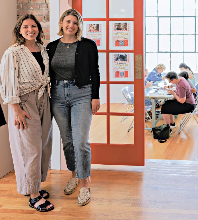 CREATOR SPACE: Savannah Barkley, left, and Heather Wolfenden co-founded Shop Bloom PVD to support local small businesses and creatives. PBN PHOTO/MICHAEL SALERNO