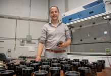 Juice Robotics provides a deep blue opportunity OCEAN FLOOR PLAN: Juice Robotics LLC Chief Technology Officer Matt Jewell poses with the company’s new sensors designed to explore the deep ocean.
PBN PHOTO/JOSH EDENBAUM