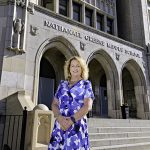 Cellphone bans in class are going statewide DIALING IT BACK: Maribeth Calabro, president of the Rhode Island Federation of Teachers and Health Professionals, says the policy at Nathaniel Greene Middle School in Providence to severely limit students’ access to cellphones during the day has worked well.
PBN PHOTO/MICHAEL SALERNO