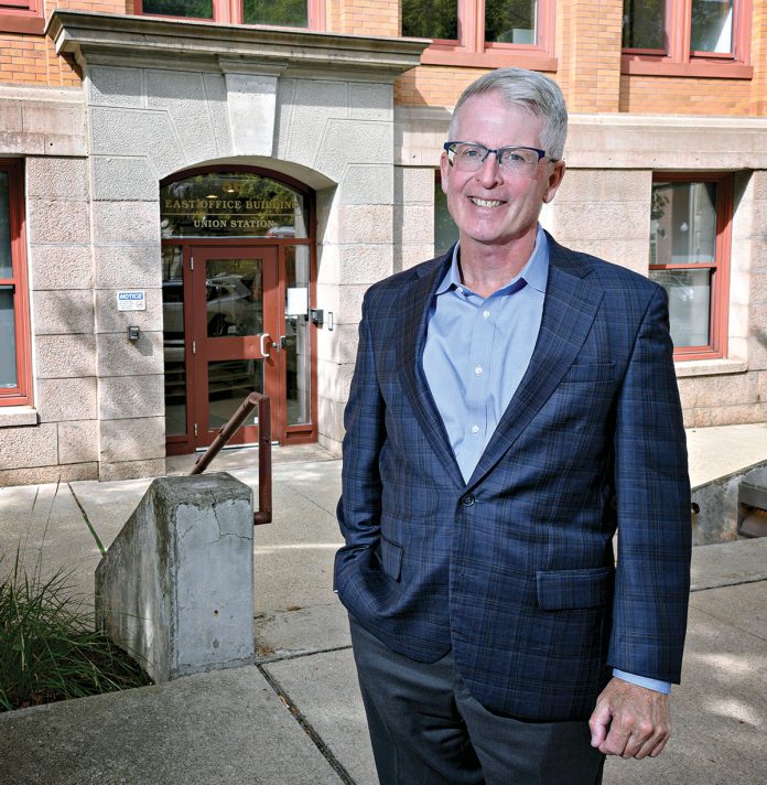 David Preston founded Providence-based New Harbor Group 20 years ago after starting a predecessor firm in 1992. / PBN PHOTO/MICHAEL SALERNO