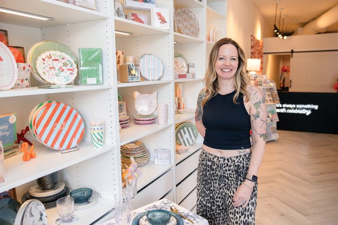 PARTY TIME: Kristin Judge opened bash. LLC, a boutique store in Barrington featuring party supplies, to fill the void left by the closure of Party City. PBN PHOTO/TRACY JENKINS