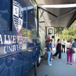 Salve nursing students take detour from classroom NEW WHEELS: Salve Regina University has launched a new health and mobile outreach program that includes a 40-foot vehicle staffed by nursing students and professors, who will be making the rounds to local organizations for health education.
COURTESY SALVE REGINA UNIVERSITY