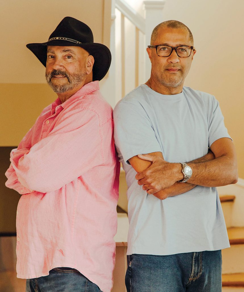 REUNITED: Chow Fun Food Group owner John Elkhay, left, and executive chef Jules Ramos, who started out together at Providence restaurants such as In Prov, Atomic Grill and XO Cafe, are again teaming up at Chow Fun’s newest restaurant, 10 Prime Seafood in Providence.  COURTESY JOHN ELKHAY