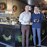 Mason & Twine food truck opens Tamp cafe in Bristol, featuring espresso, truffles DESSERT DESTINATION: Tamp co-owners Sean Reilly, left, and Dylan Freitas opened the truffle and espresso cafe in Bristol in October following the success of their Mason & Twine LLC food truck.
PBN PHOTO/MICHAEL SALERNO