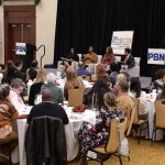 PBN Summit: Right now, courage required to sustain DEI THE ATTENDEES of Providence Business News' 2025 Diversity, Equity and Inclusion Awards Program and Summit on Thursday morning listen to a panel discussion on navigating DEI in a shifting legal landscape. The panel includes, from left, Monika P. Zuluaga, CEO and president of the Northern Rhode Island Chamber of Commerce; Tracey G. Wiley, executive director of diversity, equity and inclusion at Bally's Corp.; Shameem Awan, senior assistant vice president of Amica Mutual Insurance; and moderator Kevin Matta, senior director of people and culture at United Way of Rhode Island. / PBN PHOTO/MIKE SKORSKI