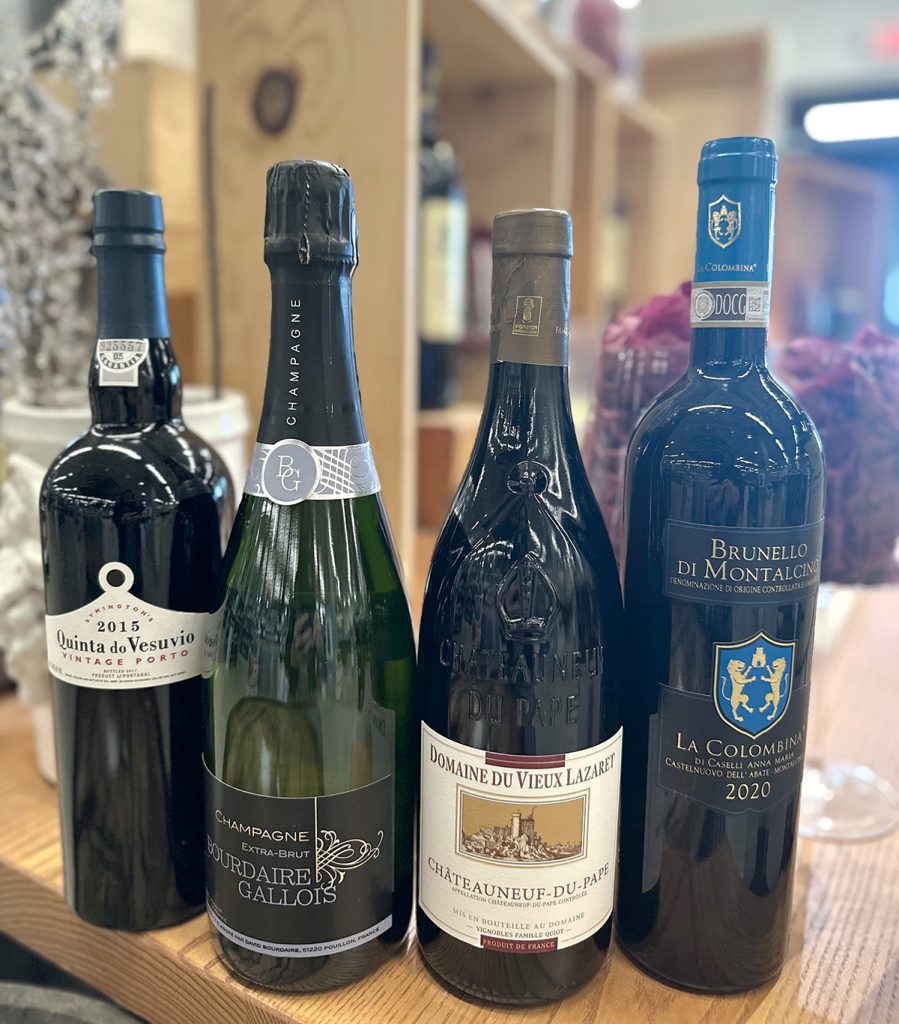 HOLIDAY OFFERINGS: If you want to get a bottle of wine for a gift, one of these will do the trick.  COURTESY JESSICA NORRIS GRANATIERO