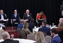 PBN Summit: Tax cuts to bring stimulus with rise in consumer spending, at least in short term STEFAN PRYOR, far left, Rhode Island's commerce secretary, speaks during a panel discussion at Providence Business News' 2026 Economic Trends Summit at the Marriott Providence on Thursday morning. The other panelists, from left, are David Salvatore, Providence Foundation executive director; Edwin "Ted" Carr, Providence economic development director; and Kristen Adamo, Providence Warwick Convention & Visitors Bureau CEO and president. PBN Editor Michael Mello, standing at right, moderated. / PBN PHOTO/MIKE SKORSKI