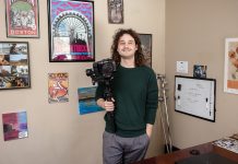 STORYTELLERS: Michael Cabral, co-founder and co-owner of Frogs Videography, started the company with his friend David Bacdayan to make short films and now the pair helps clients tell the story of their business. PBN PHOTO/TRACY JENKINS