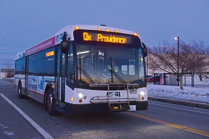 MAKING CONNECTIONS: The Quonset Express transports workers to North Kingstown’s business park.
PBN FILE PHOTO/ELIZABETH GRAHAM MAKING CONNECTIONS: The Quonset Express transports workers to North Kingstown’s business park.
PBN FILE PHOTO/ELIZABETH GRAHAM