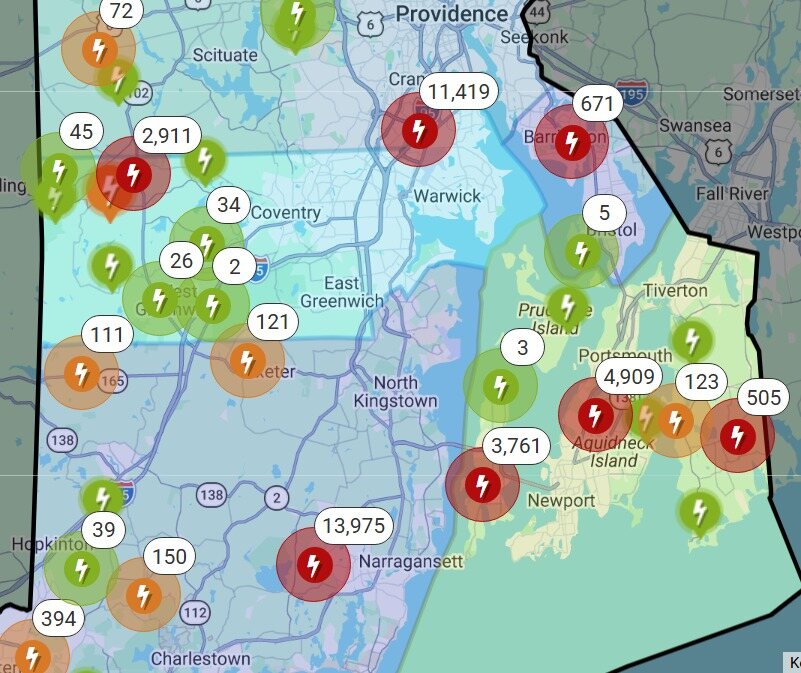 Rhode Island Energy warns some customers could be without power for 3 days