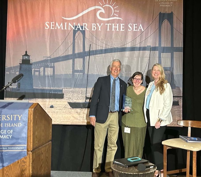 URI honors pharmacy dean emeritus with ethics, excellence award