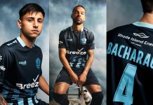 RHODE ISLAND FC has unveiled its new Capelli Sport Surge Kit that the team will wear at its Centreville Bank Stadium matches this season. / COURTESY RHODE ISLAND FC
