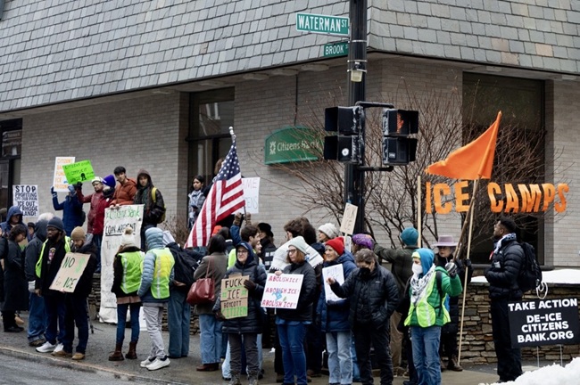 Protests across eastern U.S. criticize Citizens Bank over private prison financing