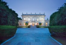 ADDITIONAL PAYMENT: The 11,579-square-foot home at 626 Bellevue Ave. in Newport, which sold for $30 million in 2021, is now assessed at $21.6 million. That will mean an additional $103,200 annual payment to the state under the “Taylor Swift tax” taking effect in July.  COURTESY GUSTAVE WHITE SOTHEBY’S INTERNATIONAL REALTY