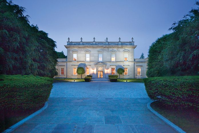 ADDITIONAL PAYMENT: The 11,579-square-foot home at 626 Bellevue Ave. in Newport, which sold for $30 million in 2021, is now assessed at $21.6 million. That will mean an additional $103,200 annual payment to the state under the “Taylor Swift tax” taking effect in July.  COURTESY GUSTAVE WHITE SOTHEBY’S INTERNATIONAL REALTY