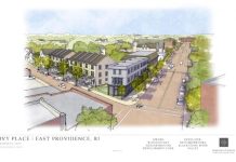 IVY PLACE, an affordable housing development on Ivy Street in East Providence, features "live-work" units that qualify for the city's new tax break intended to encourage the development of more affordable housing. COURTESY CITY OF EAST PROVIDENCE
