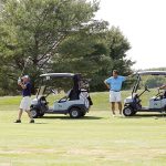 ON THE GREEN: Members of the SouthCoast Chamber of Commerce enjoy the course during one of its Chamber Invitational Golf Tournaments. The Chamber has since merged with the Bristol County Chamber of Commerce to form the One SouthCoast Chamber of Commerce, which will hold a Chamber Invitational Golf Tournament and Scholarship Fundraiser April 27 at Allendale Country Club in Dartmouth.  COURTESY SERGIO DABDOUB