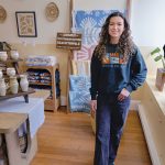 SEASIDE DESIGNS: Natalie Wray, who previously worked as a creative director for a marketing agency, opened Sunwray ­Apparel in Newport in 2024 because she always wanted to create her own brand.   PBN PHOTO/MICHAEL SALERNO