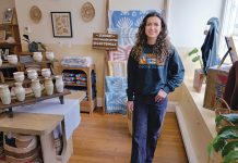 SEASIDE DESIGNS: Natalie Wray, who previously worked as a creative director for a marketing agency, opened Sunwray ­Apparel in Newport in 2024 because she always wanted to create her own brand.   PBN PHOTO/MICHAEL SALERNO
