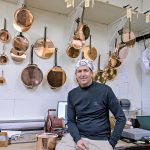 Meet the Makers: Copper shop revives Gilded Age craft for modern kitchens A REVIVAL STORY: Jim Hamann reregistered the brand Duparquet in 2008. The name dates back to the 1850s when Duparquet, Huot & Moneuse Co. was a leading manufacturer of commercial ranges and copper cookware. Hamann’s company makes new cookware and restores old cookware, too.
PBN PHOTO/MICHAEL SALERNO