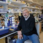 TESTING BOUNDARIES: Brown University biology professor John Sedivy, director of Brown’s Center on the Biology of Aging, will help lead a research team running a clinical trial to see if the drug censavudine can slow the human aging process.  PBN PHOTO/­MICHAEL SALERNO