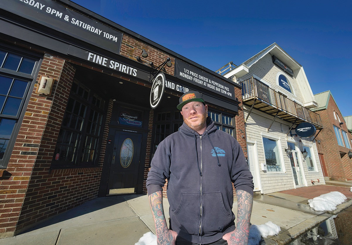 SELLER MINDSET: Scott Kirmil decided to sell The Quencher bar on Long Wharf in Newport to the Heritage Group in December. The management and staff remained in place. “Heritage understands what makes The Quencher tick. It’s the people,” Kirmil said.
PBN PHOTO/MICHAEL SALERNO