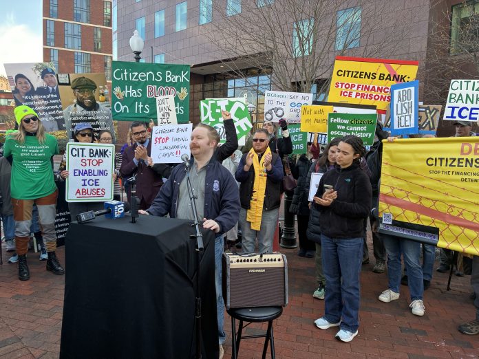 citizens bank protest brown university