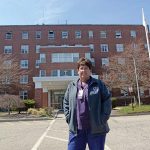 OPTIMISTIC: Lynn Blais, a registered nurse and president of United Nurses & Allied Professionals, said she is “cautiously optimistic” that new nonprofit owners can turn around the struggling Our Lady of Fatima Hospital in North Providence. PBN PHOTO/­ELIZABETH GRAHAM