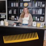 UNIQUE BRAND: Nicolle Doucette, co-owner and founder of The Yellow Comb in Smithfield, used her marketing background to create something “eye-catching and memorable.” PBN PHOTO/TRACY JENKINS