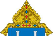 THE DIOCESE of Providence announced to parishioners Sunday that two pairs of churches – in East Providence and Warren – will be merging while one in Exeter will be formally dissolved. Above is the coat of arms for the Diocese of Providence.