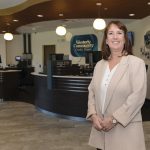 Tech with a personal touch: Meg Sisco, chief experience officer at Westerly ­Community Credit Union, strives to continue technological innovation while maintaining the ­customer experience. PBN PHOTO/ELIZABETH GRAHAM