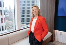 Winds of change: Robin Main, partner and general counsel at Hinckley Allen & Snyder LLP, specializes in renewable energy cases.  PBN PHOTO/­TRACY JENKINS