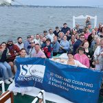 Sansiveri, Kimball & Co. LLP SMOOTH SAILING: The Sansiveri team enjoys a sunset cruise in Newport to celebrate the firm’s 50th anniversary.
COURTESY OF SANSIVERI, KIMBALL AND CO. LLP