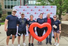 DiSanto Priest & Co. HARDY HELPERS: DiSanto, Priest & Co. employees participate in the American Heart Association Heart Walk.
COURTESY DiSANTO, PRIEST & CO.